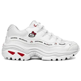 Hello Kitty x Skechers låga vita