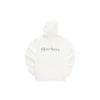 Hoodie med tryckt logotyp ”Blue Pink Black White”