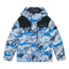 Huvtröja med dunfyllning ”Blue White Black”