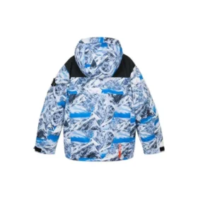 Huvtröja med dunfyllning ”Blue White Black”