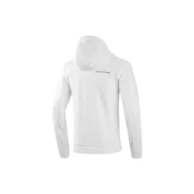 Huvtröja med hel dragkedja ”White Black”