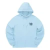Huvtröja med tryck ”Blue Black”
