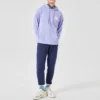 Huvtröja med tryck ”Purple White”