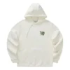 Huvtröja med tryck ”White Green”