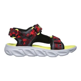 Hypno Splash sandaler med kardborreband och öppen tå för större pojkar, röda