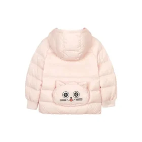 Jacka med tryckt logotyp ”Pink Black White”