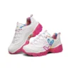 James Goldcrown x Skechers D’ Lites Crystal låga löparskor Rosa/Vit