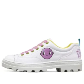Jeremyville x Skechers Roadies låga canvasskor, vita Jeremyville x Skechers Roadies låga canvasskor, vita