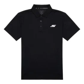 Klassisk polotröja med logotyp ”Black White”