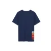 Kortärmad sport-T-shirt i stickat ”Multi-Color”