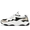Lander S-skor ”White Black Beige”