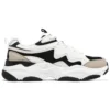 Lander S-skor ”White Black Beige”