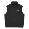 Letter Printed Down Vest ”Black Purple Pink”
