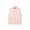 Letter Printed Down Vest ”Black Purple Pink”