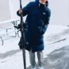 Lifestyle-serien lång dunjacka ”Blue”
