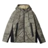 Lifestyle-serien Water Repellent dunjacka med huva ”Olive Green Black”