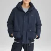 Lifestyle-serien Waterproof varm dunjacka med huva ”Svart”