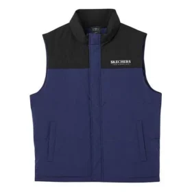 Liten patchwork-sportväst med krage och logotyp ”Multi-Color”