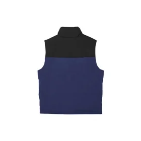 Liten patchwork-sportväst med krage och logotyp ”Multi-Color”