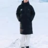 Lång dunjacka ”Black”