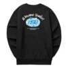 Logo Graphic Crew Sweater ”Black Blue White”