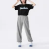 Logotyp-raka casualbyxor ”Grey”