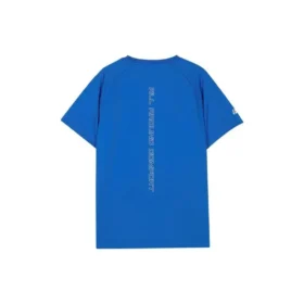 Löp-T-shirt med tryckt bokstav ”Blåvit”