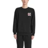 Number Printed Crew Sweatshirt ”Grey Black White”