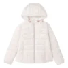 Packbar dunjacka med huva ”White Black”