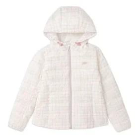 Packbar dunjacka med huva ”White Black”