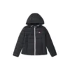 Packbar dunjacka med huva ”White Black”