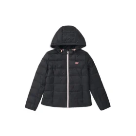 Packbar dunjacka med huva ”White Black”