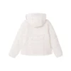 Packbar dunjacka med huva ”White Black”