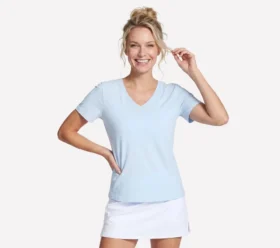 Pima T-shirt med V-ringning