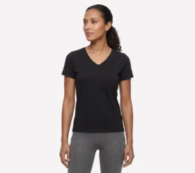 Pima T-shirt med V-ringning