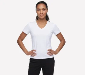 Pima T-shirt med V-ringning