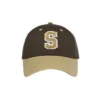 S-bokstavsbroderad basebollkeps ”Brown Tan”