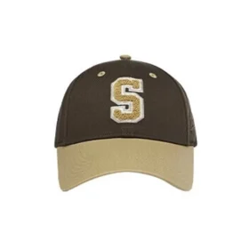 S-bokstavsbroderad basebollkeps ”Brown Tan”