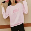 S Letter Crew-tröja ”Pink”
