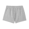 Shorts med logotryck ”Grågrön”