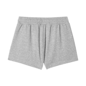 Shorts med logotryck ”Grågrön”