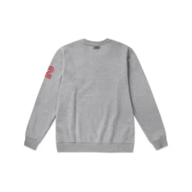 Skechers Alphabet Printing Knit Pullover för män, grå
