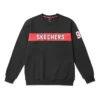 Skechers Alphabet Printing Knit Pullover för män, svart