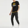 Skechers herrtröja med rund hals och korta ärmar, svart