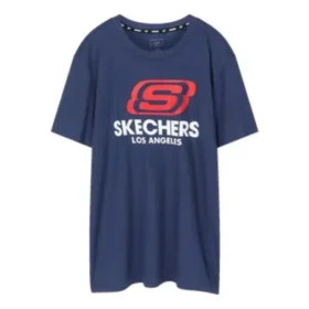 Skechers kortärmad blå herrtröja
