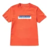 Skechers kortärmad t-shirt för män med tryck i orange och rött