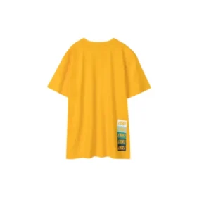 Skechers Loose Printing andningsbar kortärmad t-shirt för män, gul