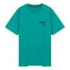 Skechers stickad T-shirt med rund hals och korta ärmar för män, blå