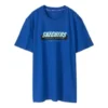 Skechers tryckt kortärmad t-shirt för män, blå