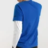 Skechers tryckt kortärmad t-shirt för män, blå